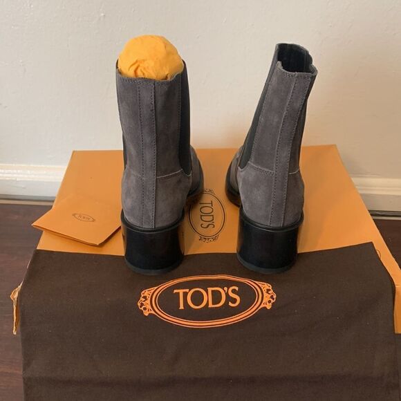 Tod’s trochetto suede leather boot size EU 35,5 or US 5,5 new - Picture 7 of 10